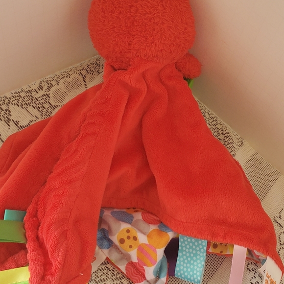 Bright Starts Elmo Sesame Street Red Plush Lovey Teether Tags Security Blanket - Picture 5 of 9